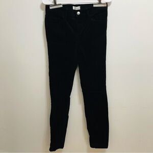 Loft Womens Jeans Black Size 25/0 Modern Skinny Ankle Corduroy Cotton Blend